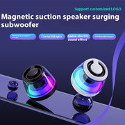Portable Wireless Sound Ambience Light Bluetooth Magnetic Mini Speaker